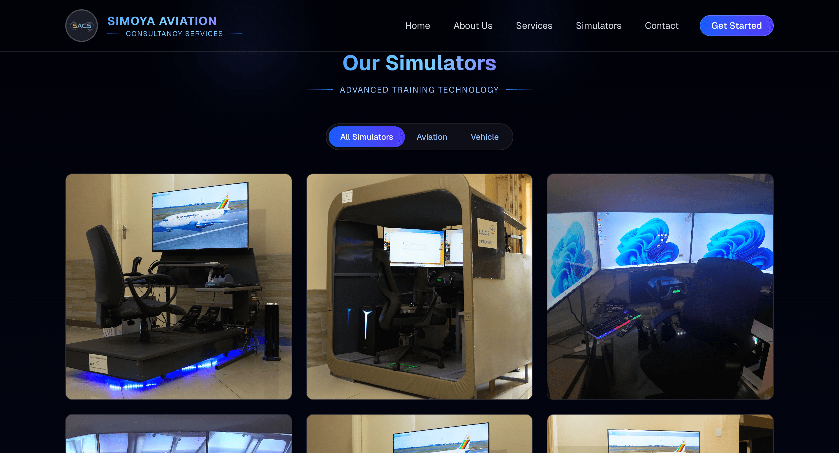 Simoya Aviation Consultancy Service Website